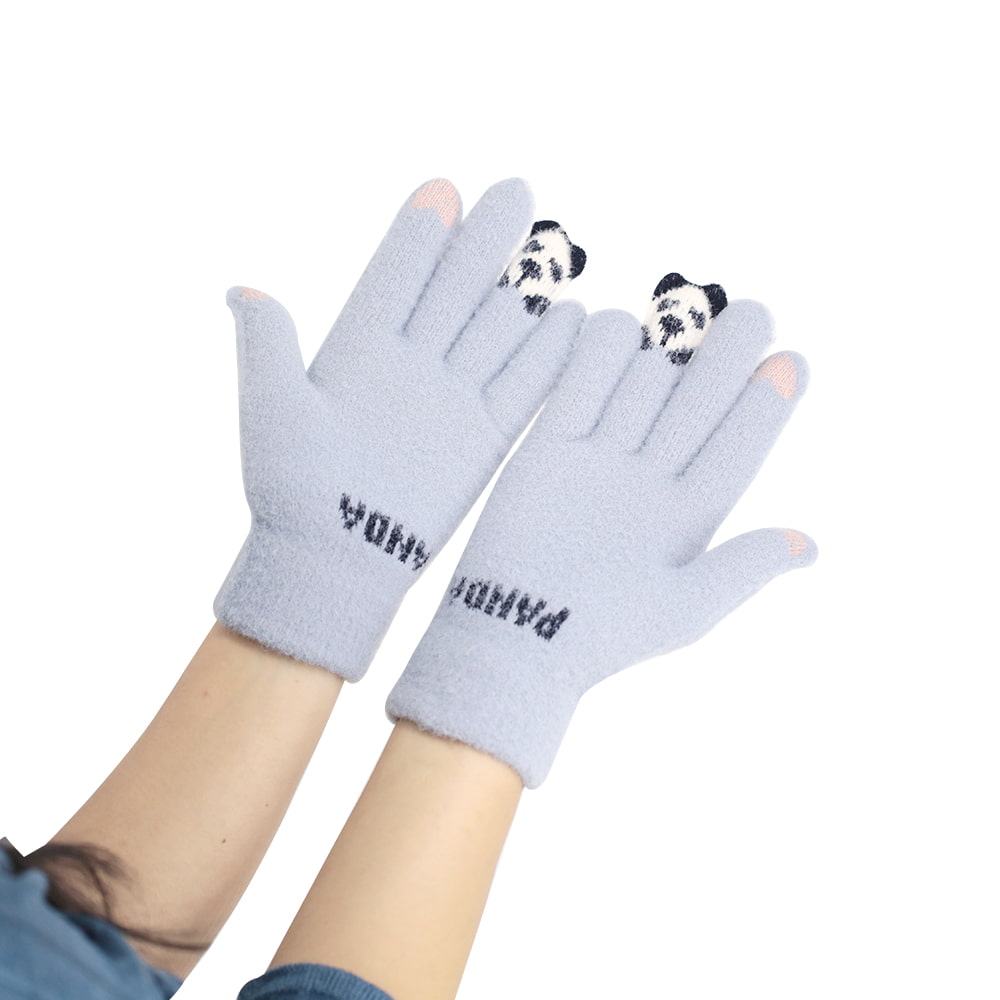 Zweifinger-Fleece-Touchscreen-Handschuhe