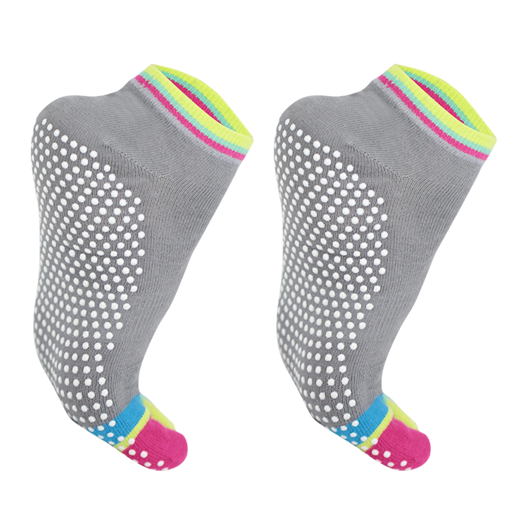 Bunte Yoga-Socken mit fünf Zehen