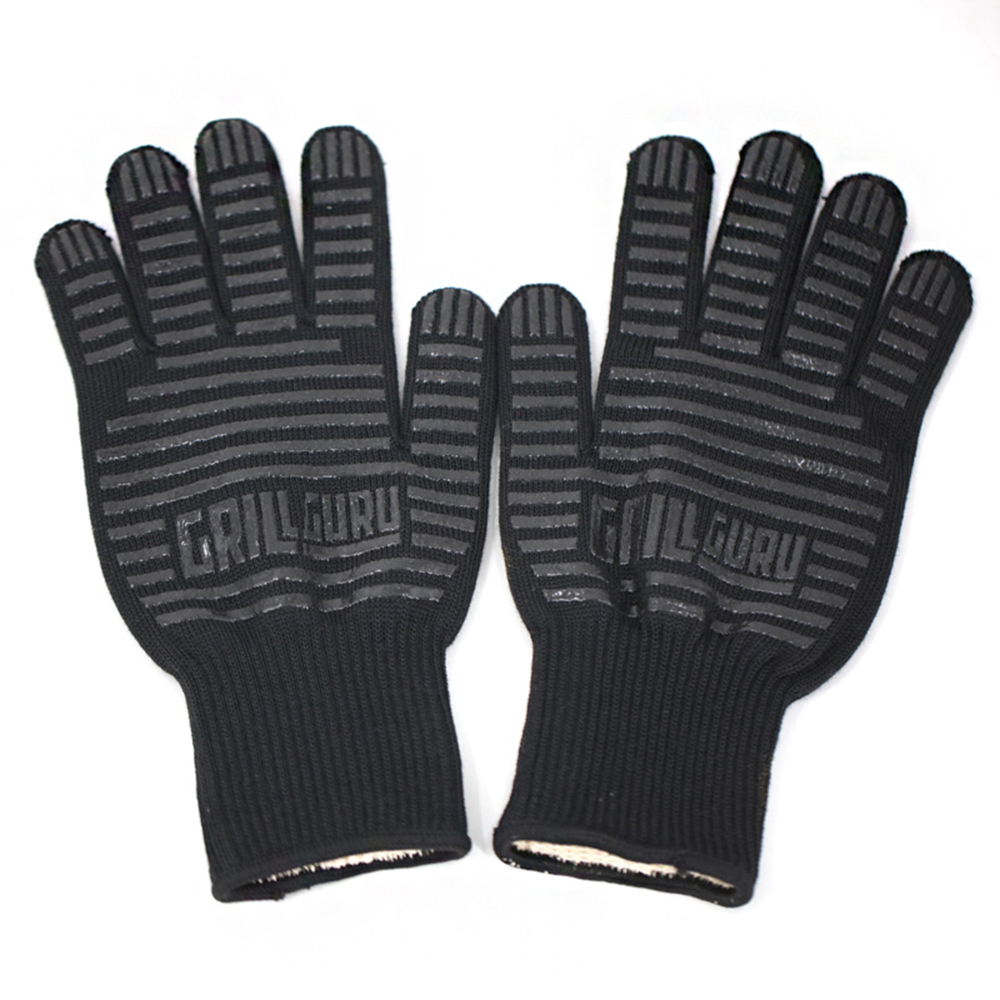 Hitzebeständige Grillhandschuhe aus Silikon-Aramid